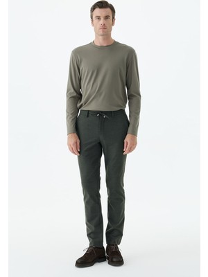 Jakamen Siyah Comfort Fit Beli Lastikli Yan Cep Jogger Pantolon