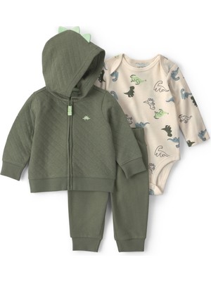 Carter's Erkek Bebek 3lü Hırkalı Set 3 Ay-24 Ay Yeşil