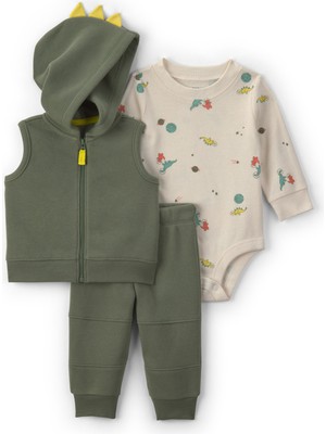 Carter's Erkek Bebek Yelekli Set 3 Ay-24 Ay Yeşil
