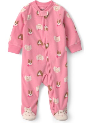 Carter's Kız Bebek Polar Tulum Yenidoğan-9 Ay Pembe