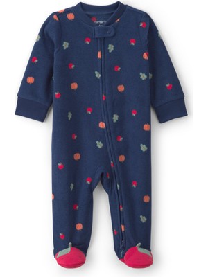 Carter's Kız Bebek Polar Tulum Yenidoğan-9 Ay Mavi