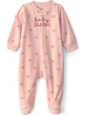 Carter's Kız Bebek Polar Tulum Yenidoğan-9 Ay Pembe
