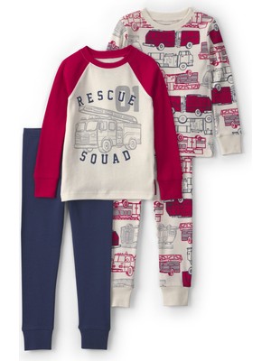 Carter's Küçük Erkek Çocuk 4'lü Pijama Set 2 Yaş-5 Yaş Çok Renkli