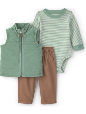 Carter's Erkek Bebek Yelekli Set 3 Ay-24 Ay Yeşil