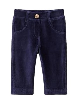 United Colors Of Benetton Arka Cebi Tavşan Işlemeli Sahte Cepli Pantolon Bebek Kot Pantolon, Toz Pem