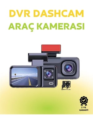 Astraltech 1080P Ön, 720P Arka ve Iç Kamera ile %100 Kapsama – Gece Görüşlü Araç Kamerası