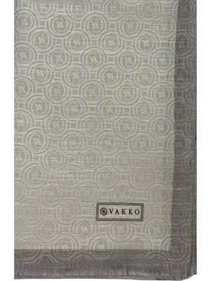 Vakko Helezon  Pamuk Ipek Şal 41728-VIZON