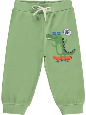 Civil Baby Timsah Baskılı 6-18 Ay Tek Alt Bebe - Yeşil