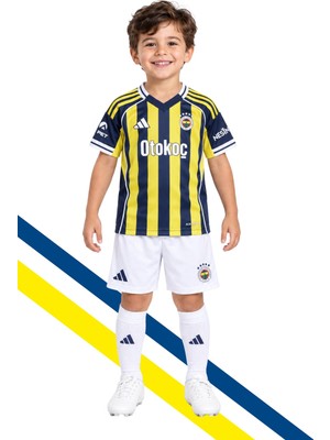 Fenerbahçe 2025/26 Çubuklu Forma, Şort, Çorap Set
