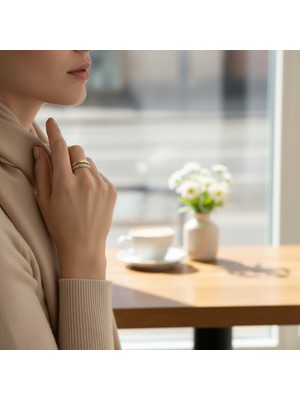 Xuping Jewelry Stil Incisi/xupıng Jewelry Bombeli ve Alyans Model Ikili Taşlı Yüzük