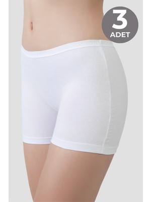 Arma Yıldız 3'lü Paket Kadın Boxer Şort Pamuklu Likralı