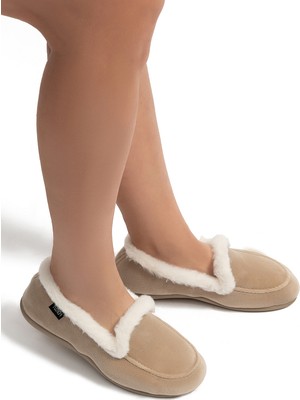 Twigy Comfy Kadın Ev Ayakkabısı Bej 37/41