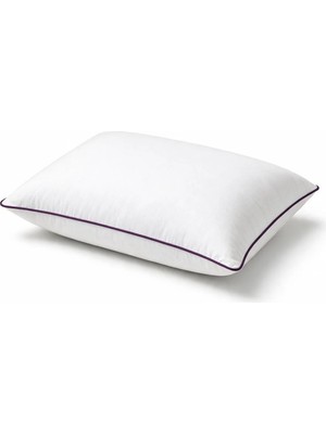 Binna Soft Comfort Touch Biyeli Yastık 50X70 cm 1000 gr Boncuk Silikon Elyaf Dolgulu - Mürdüm