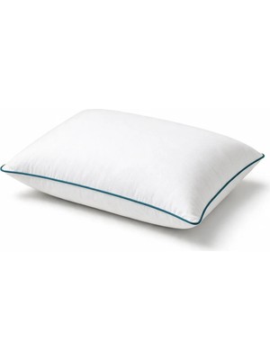 Binna Soft Eco Biyeli Yastık 50X70 cm 700 gr Boncuk Silikon Elyaf Dolgulu - Petrol Mavisi