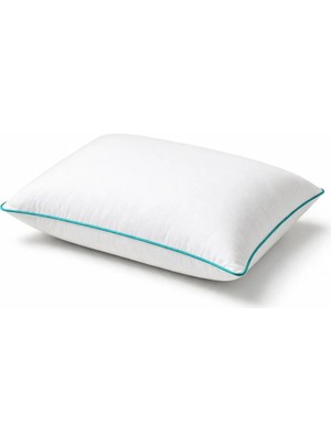 Binna Soft Comfort Touch Biyeli Yastık 50X70 cm 900 gr Boncuk Silikon Elyaf Dolgulu - Turkuaz
