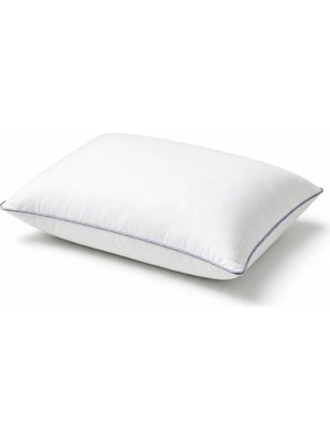 Binna Soft Comfort Touch Biyeli Yastık 2'li Paket 50X70 cm 900 gr Boncuk Silikon Elyaf Dolgulu - Leylak