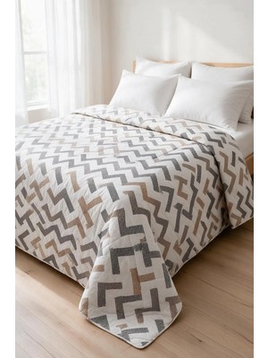 Binna Soft Kapitone Çok Amaçlı Çift Kişilik Yatak Örtüsü 200X220 cm