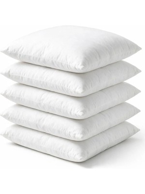 Binna Soft Kırlent Içi 5'li Paket 300 gr Silikon Elyaf Dolgulu Beyaz - 41X41 · 42X42 · 43X43 · 44X44
