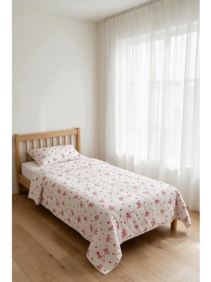 Binna Soft Kapitone Çok Amaçlı Tek Kişilik Yatak Örtüsü ve Yastık Kılıfı Seti 150X220 cm