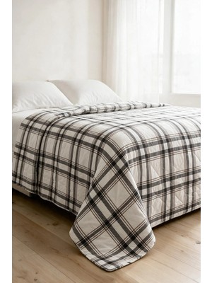 Binna Soft Kapitone Çok Amaçlı Çift Kişilik Yatak Örtüsü 200X220 cm