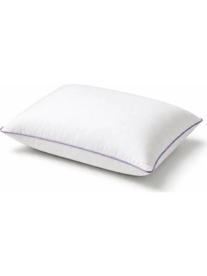 Binna Soft Cloud Support Biyeli Yastık 50X70 cm 1100 gr Boncuk Silikon Elyaf Dolgulu - Lila