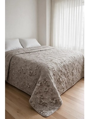 Binna Soft Kapitone Çok Amaçlı Çift Kişilik Yatak Örtüsü 200X220 cm