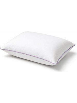 Binna Soft Eco Biyeli Yastık 50X70 cm 800 gr Boncuk Silikon Elyaf Dolgulu - Lila