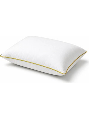 Binna Soft Eco Biyeli Yastık 50X70 cm 800 gr Boncuk Silikon Elyaf Dolgulu - Hardal