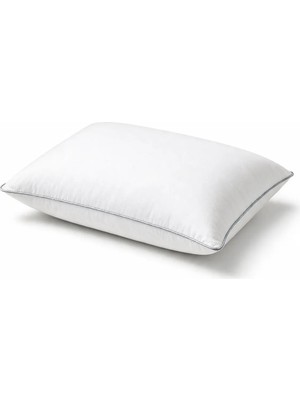 Binna Soft Eco Biyeli Yastık 50X70 cm 600 gr Boncuk Silikon Elyaf Dolgulu - Açık Gri