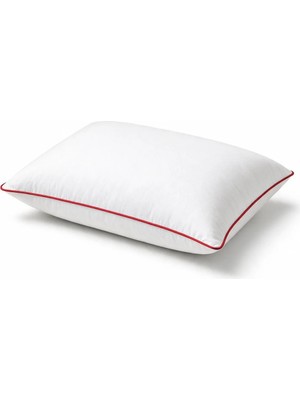 Binna Soft Eco Biyeli Yastık 50X70 cm 600 gr Boncuk Silikon Elyaf Dolgulu - Kırmızı