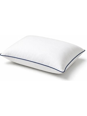 Binna Soft Eco Biyeli Yastık 50X70 cm 800 gr Boncuk Silikon Elyaf Dolgulu - Lacivert