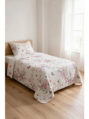 Binna Soft Kapitone Çok Amaçlı Tek Kişilik Yatak Örtüsü ve Yastık Kılıfı Seti 150X220 cm