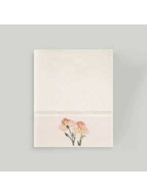 Linens Cora Bambu 50X85 cm Yüz Havlusu Ekru