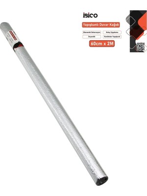Varsoph 2mt x 60CM Alüminyum Gümüş Tezgah Üstü Folyo Sticker - Duvar Kağıt Kendinden Yapışkanlı - Eko Dekorasyon - Dayanıklı (5468)