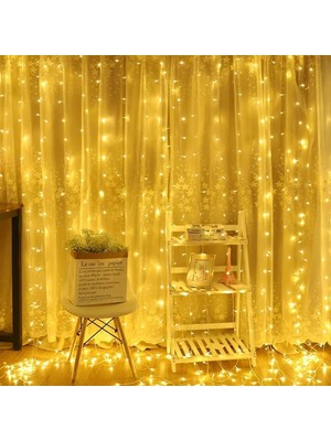 Varsoph 2x2 Metre 320 LED 8 Fonskiyonlu Dekoratif LED Günışığı Perde (5468)