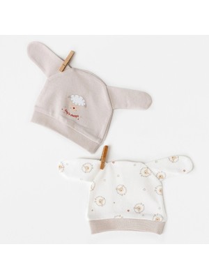 Andywawa AC26157 Tinny Sheeps Şapka Beige