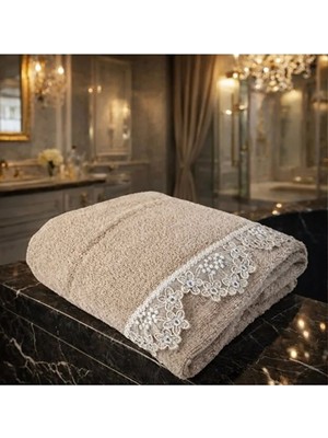 iselahome Cerissa Kadife Havlu Cappicuno-El&yüz Havlusu 50&90
