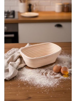 Bambum Puder - Ekmek Mayalama Sepeti Dikdörtgen 20 cm
