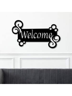 To Design Lab Hoşgeldin Temalı Dekoratif Tablo