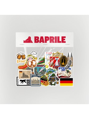 Baprile Almanya 27 Parça Kaliteli Laptop Telefon Termos Seyahat Etiket Seti