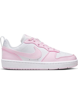 Court Borough Low Recraft (Gs) Beyaz & Pembe Sneaker & Günlük Spor Ayakkabı
