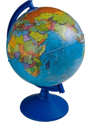 Lrs Store Işıksız Siyasi Dünya Küresi 30 cm Çaplı En Büyük Boy Yer Küre Eğitici Harita, M