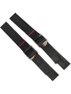 Naturecamp Straps Sıkıştırma Perlonu 1.5 Metre Metal Tokalı Dayanıklı Bağlama Kayışı 2 Ad