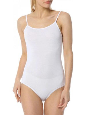 Pileli Store 9251 Bayan Ince Askılı Çıtçıtlı Body