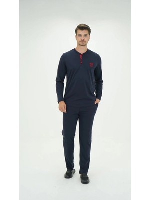 Pileli Store D's Damat 01005 Uzun Kol Pijama Takımı