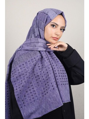 Berussa Desenli Aqua Şal - Desen-01