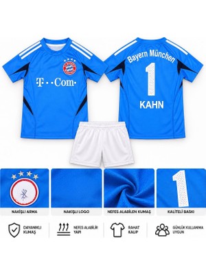 North Babıl Efsane Nostaljik Bayern München Oliver Kahn Çocuk Kaleci Forması