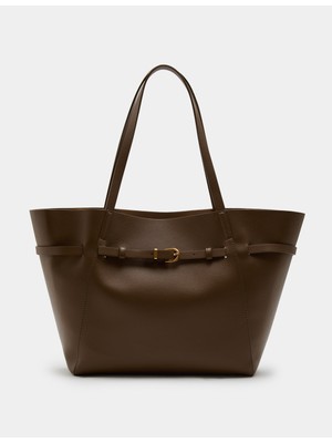 Marks & Spencer Kemer Detaylı Tote Çanta – Zeytin Yeşili