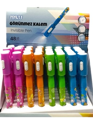 Modellino 48'li Paket Toptan Sihirli Işıklı Görünmez Kalem