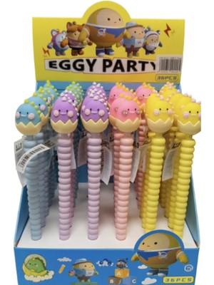 Modellino 36 Adetli Paket Toptan 9222 No Eggy Party Yumurta Partisi 07 Uçlu Versatil Kalem